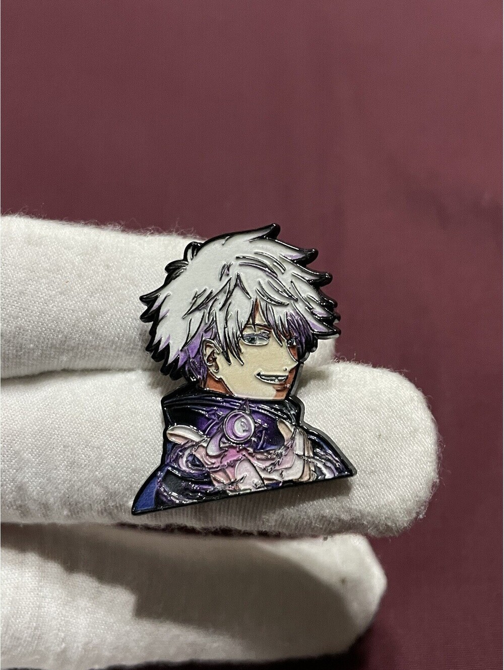 Satoru Gojo Enamel Pin Brooch Anime Jujutsu Kaisen smile